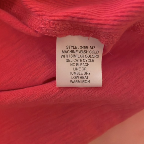 EUC Sandra Ingrish Petites Button Front Bright Pink-berry 3/4 Sleeve Women’s Top - Picture 2 of 9